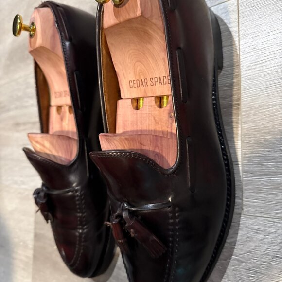 Alden 563 Men’s Size 10.5 B/D Burgundy Shell Cordovan Tassel Loafer Dress Shoes.